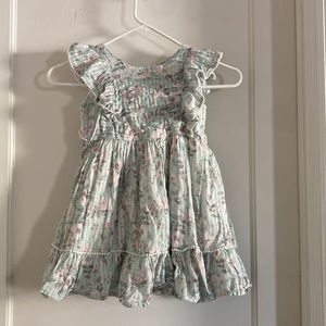 Mint and floral dress